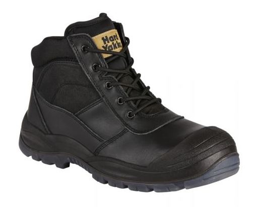 Hard Yakka Utility lace/zip up safety boots wheat/black | Toro Safety